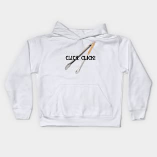 BBQ Tongs Click Click Kids Hoodie